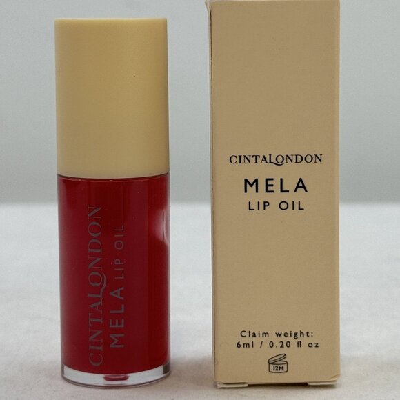 Cinta London Mela Lip Oil 6ml Red Hydrating Nourishing Formula Clean Beauty NEW - Picture 2 of 10